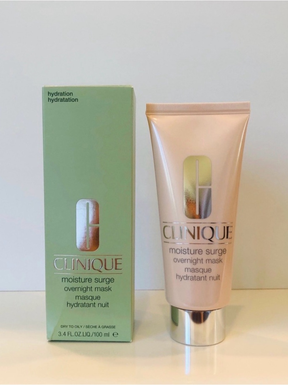 NIB Clinique Moisture Surge Overnight Mask - 3.4 fl oz/100 ml, Full Size
